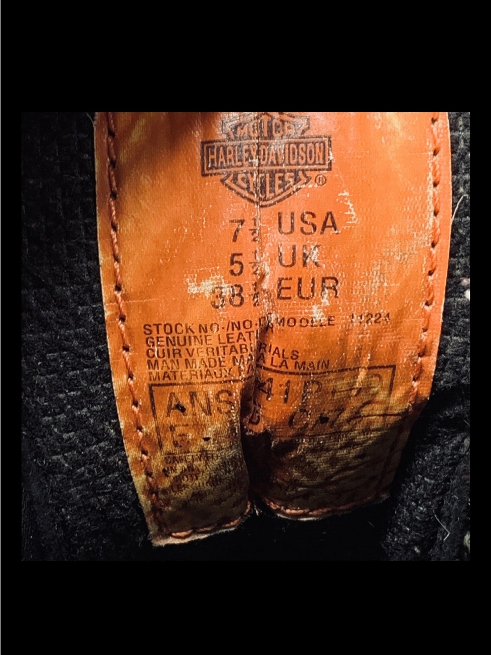 Harley Davidson Black Heavy Duty Motorcycle Buckle Boots 11224 Women Size US 7.5 - Picture 11 of 11